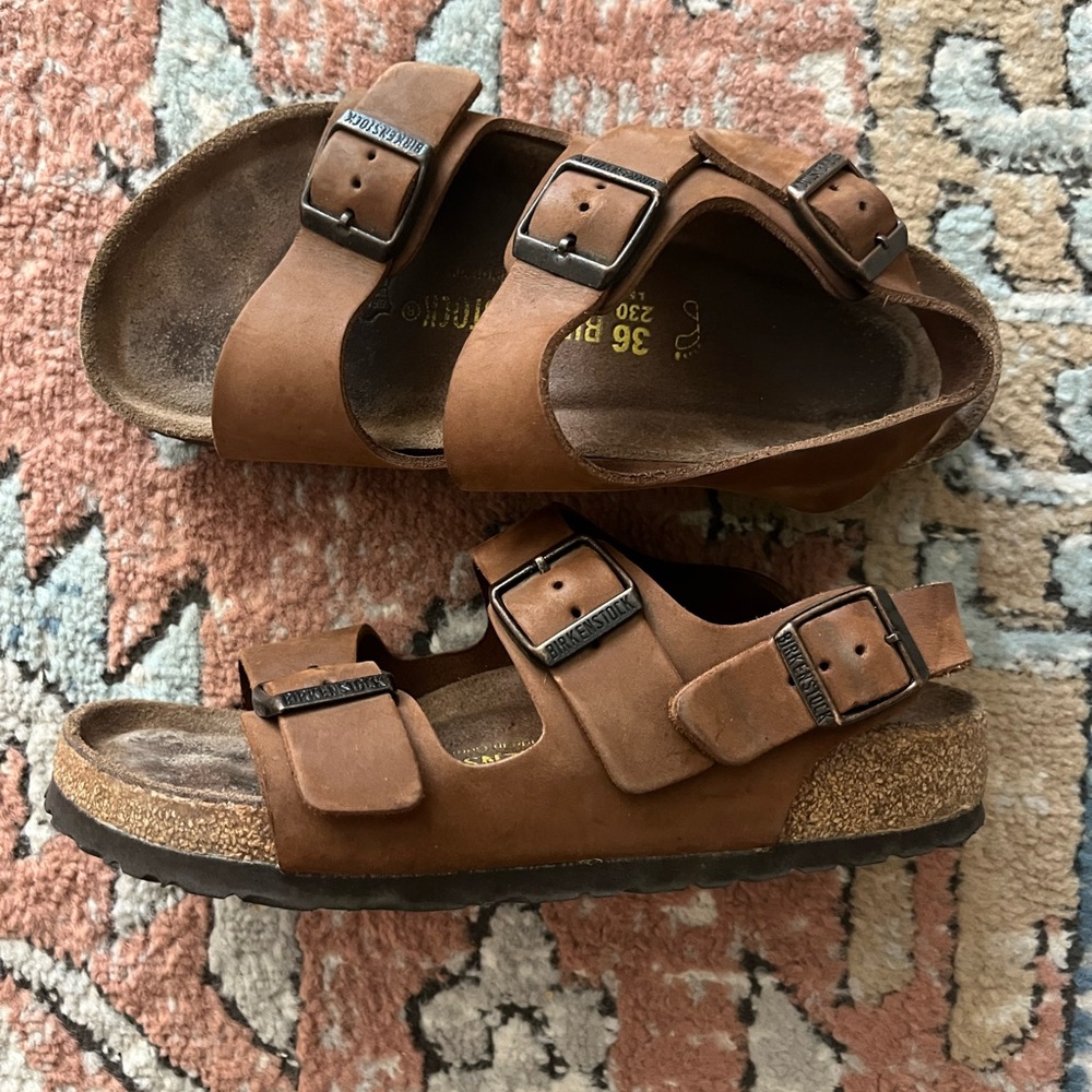 Real Leather Birkenstocks Milano sz. 36